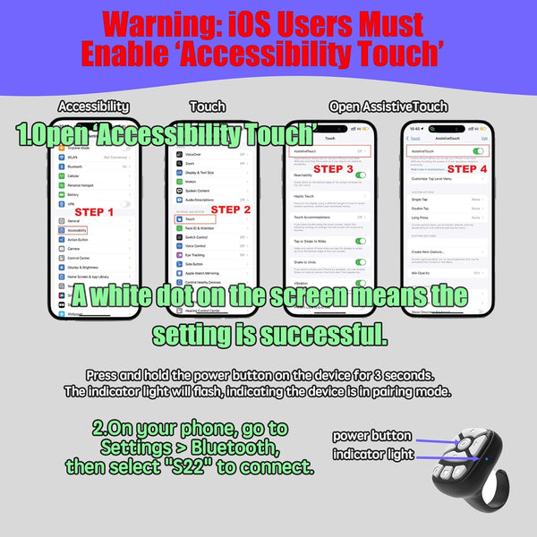 TikTok Scrolling Ring Remote
